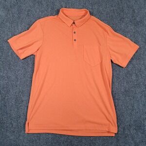 STIO Mens Medium DIVIDE POLO Shirt Organic Cotton Recycled Polyester Golf